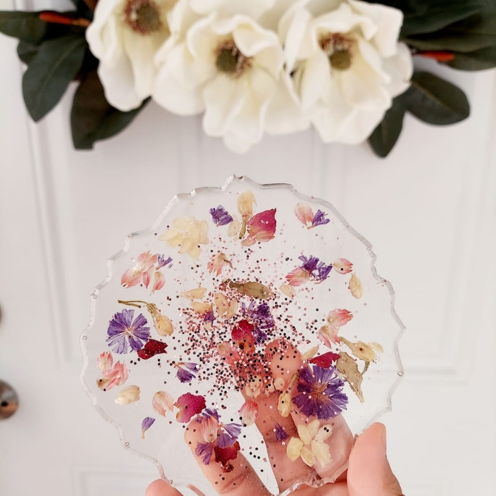 Round Flower Coasters